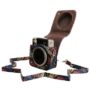 Fujifilm Mini 70 Kamera Tasche WOODMIN Kameratasche mit PU Leder für Fujifilm Instax Mini 70 Sofortbildkamera