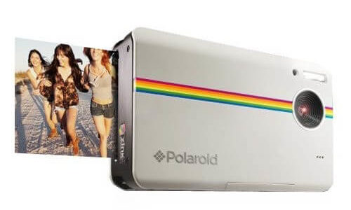 Polaroid Z2300 10MP digitale Sofortbildkamera weiß vorne- seitenansicht