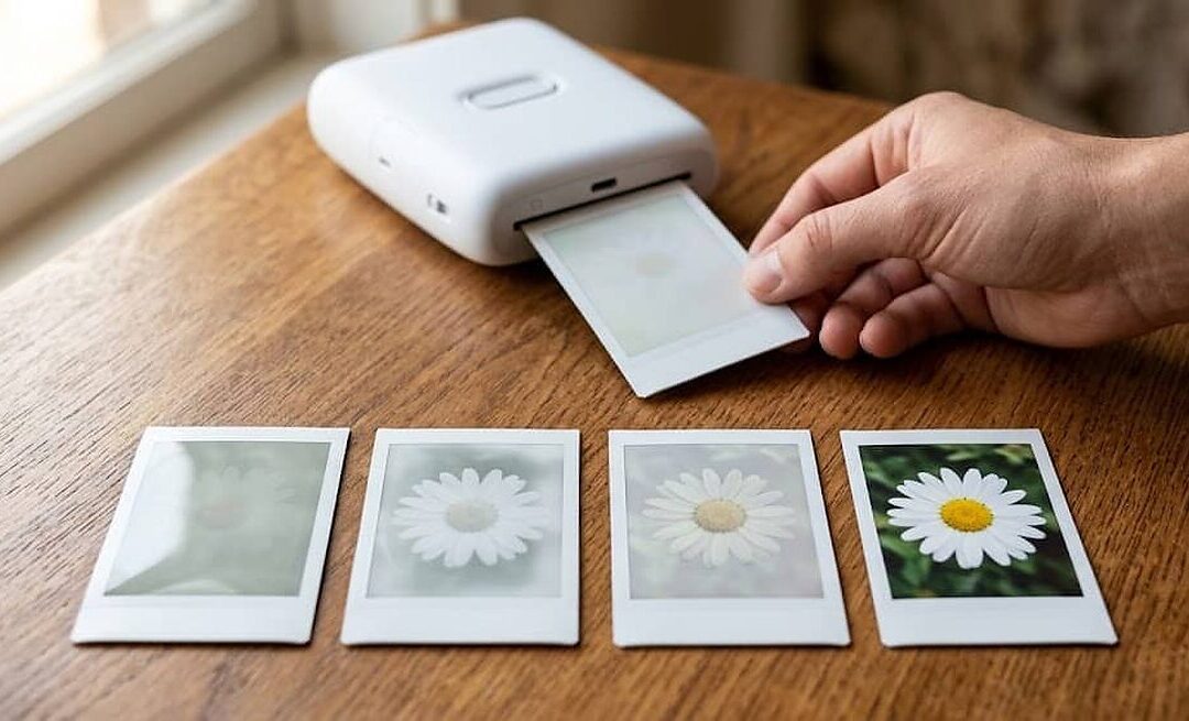 Wie funktioniert eine Polaroid Kamera und wie lange dauert die Entwicklung